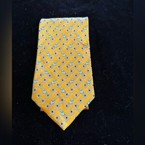 Crystal Yellow Elephant Silk Tie